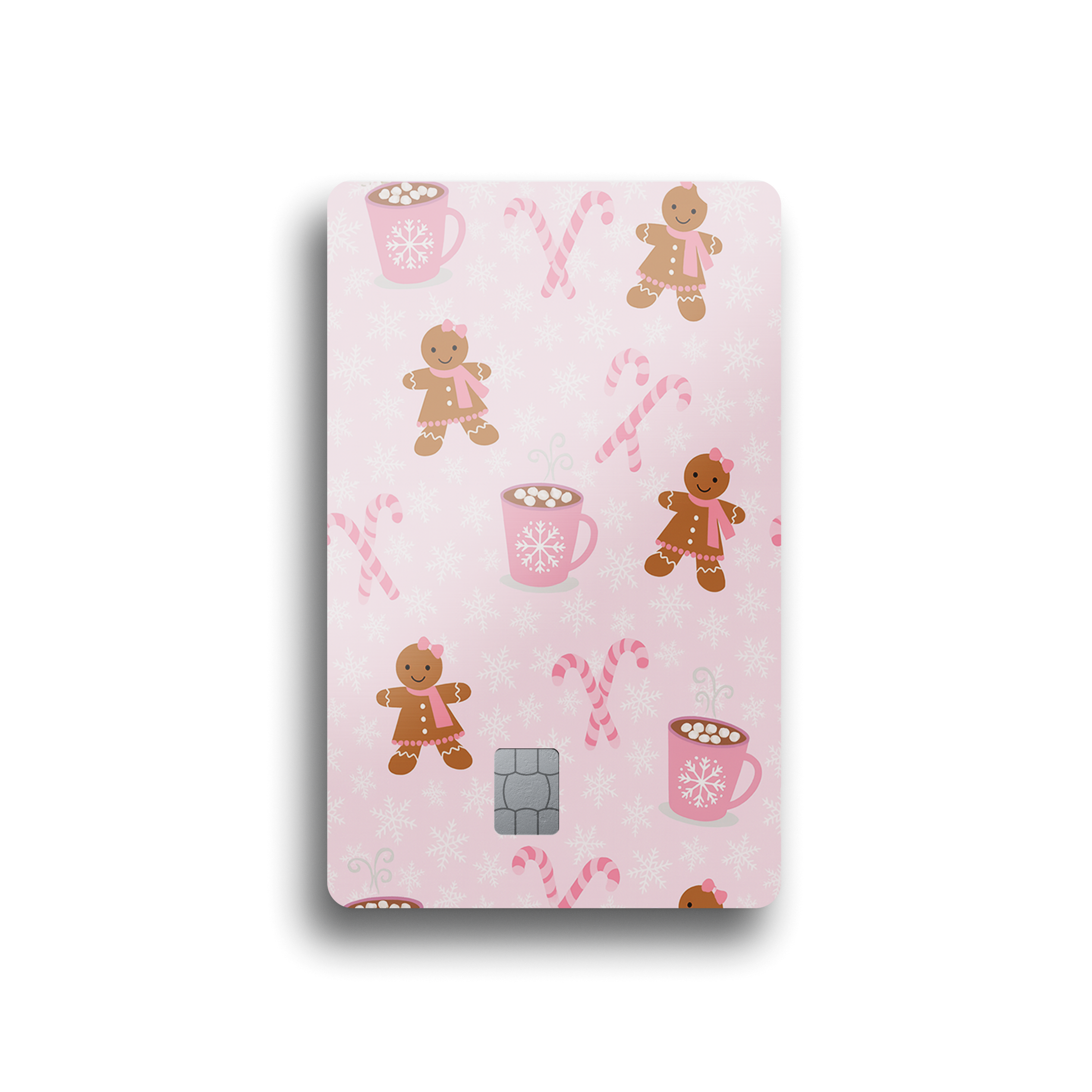 Gingerbread Hot Cocoa Christmas Card Skin